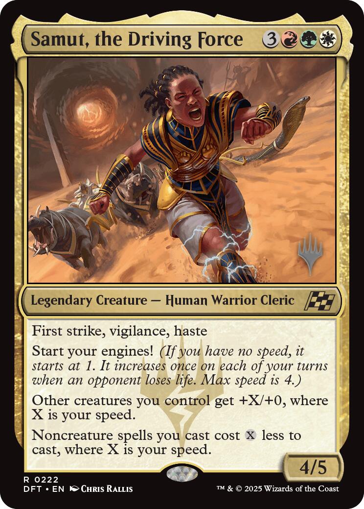 Samut, the Driving Force (Promo Pack) [Aetherdrift Promos] | Mega City Incorporated