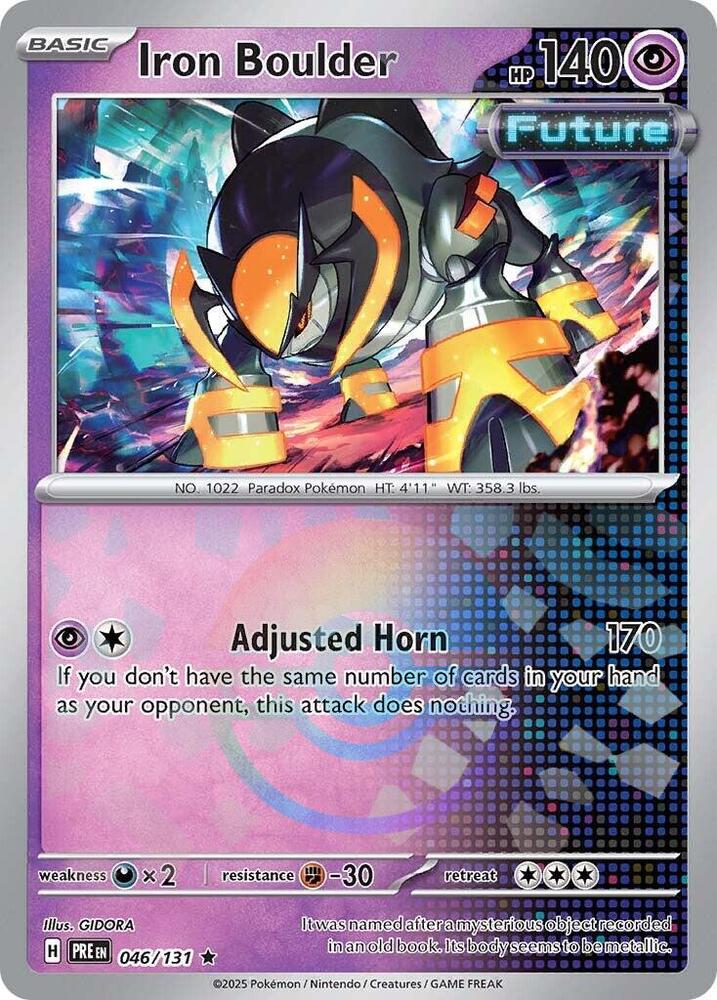 Iron Boulder (046/131) (Poke Ball Pattern) [Scarlet & Violet: Prismatic Evolutions] | Mega City Incorporated