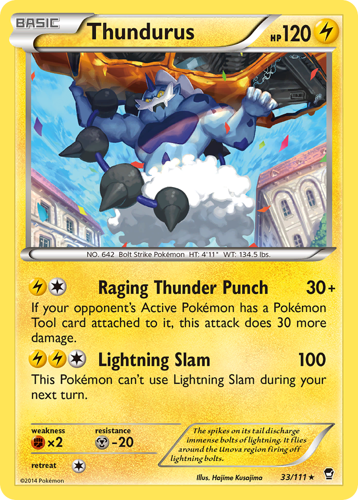 Thundurus (33/111) [XY: Furious Fists] | Mega City Incorporated