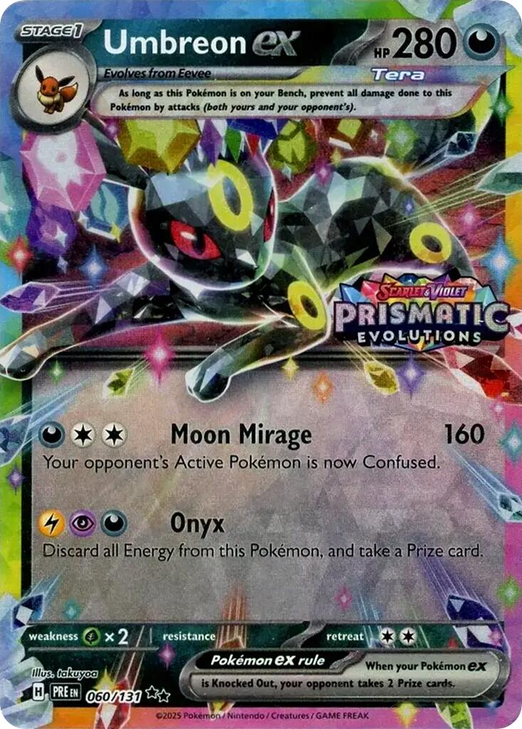 Umbreon ex (060/131) (Prismatic Evolutions Stamp) [Scarlet & Violet: Prismatic Evolutions] | Mega City Incorporated