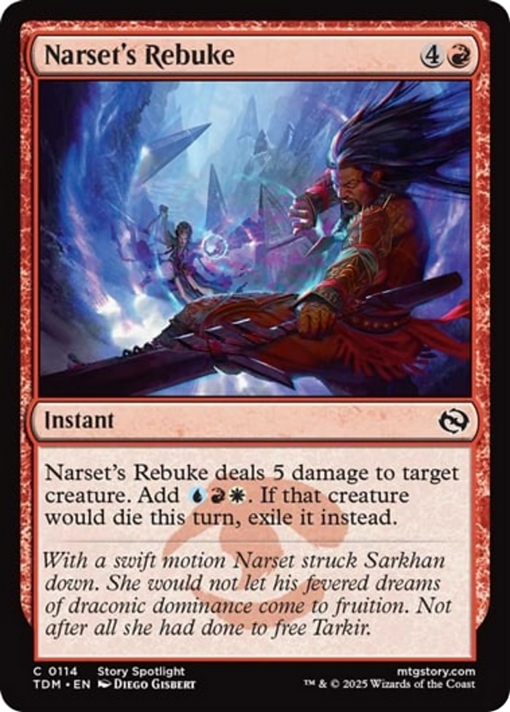 Narset's Rebuke [Tarkir: Dragonstorm] | Mega City Incorporated