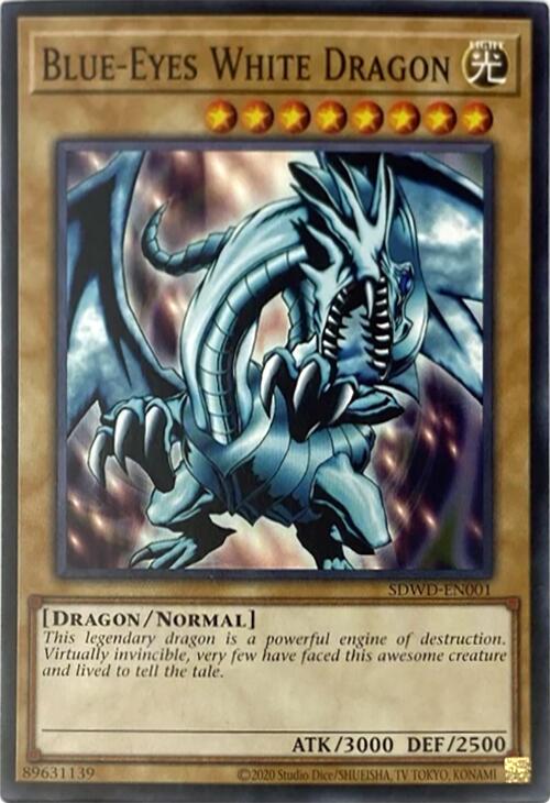 Blue-Eyes White Dragon (Unlimited Misprint) [SDWD-EN001] Common | Mega City Incorporated