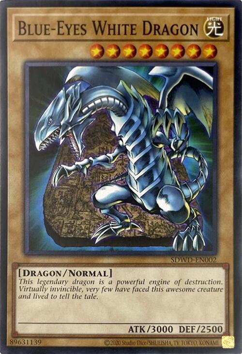 Blue-Eyes White Dragon (Unlimited Misprint) [SDWD-EN002] Common | Mega City Incorporated