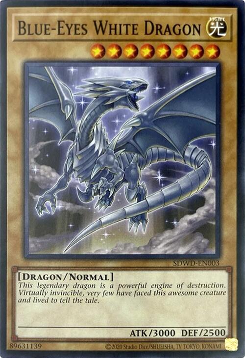 Blue-Eyes White Dragon (Unlimited Misprint) [SDWD-EN003] Common | Mega City Incorporated