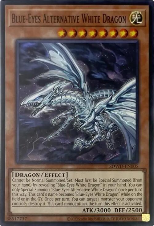 Blue-Eyes Alternative White Dragon (Unlimited Misprint) [SDWD-EN005] Common | Mega City Incorporated