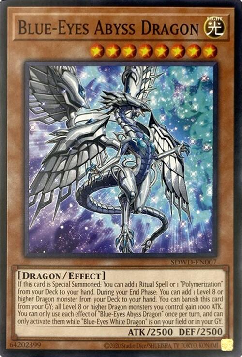Blue-Eyes Abyss Dragon (Unlimited Misprint) [SDWD-EN007] Common | Mega City Incorporated