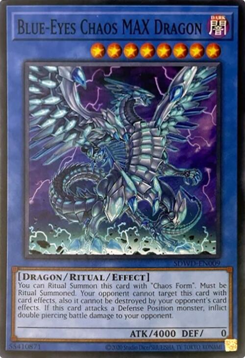 Blue-Eyes Chaos MAX Dragon (Unlimited Misprint) [SDWD-EN009] Common | Mega City Incorporated