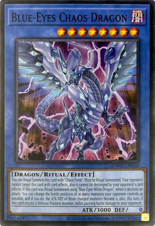 Blue-Eyes Chaos Dragon (Unlimited Misprint) [SDWD-EN010] Common | Mega City Incorporated