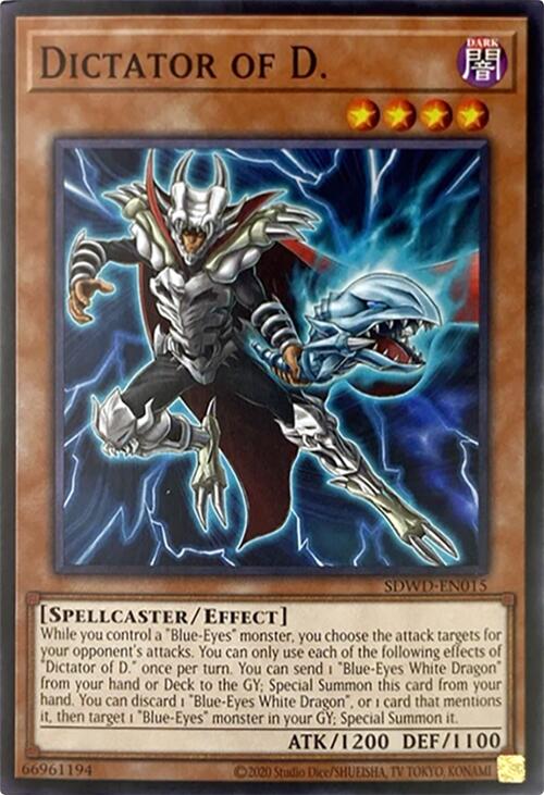 Dictator of D. (Unlimited Misprint) [SDWD-EN015] Common | Mega City Incorporated