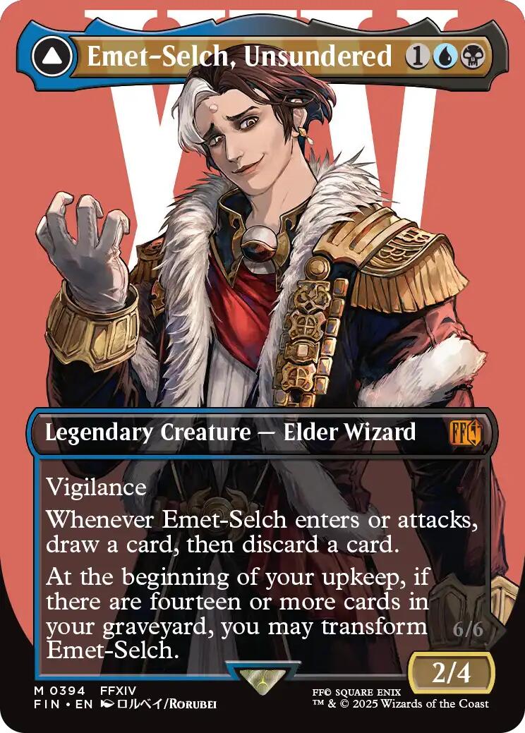 Emet-Selch, Unsundered // Hades, Sorcerer of Eld (Borderless) [FINAL FANTASY] | Mega City Incorporated