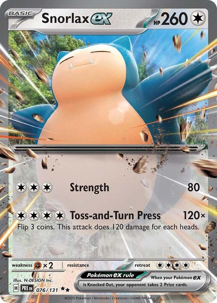 Snorlax ex (076/131) [Scarlet & Violet: Prismatic Evolutions] | Mega City Incorporated