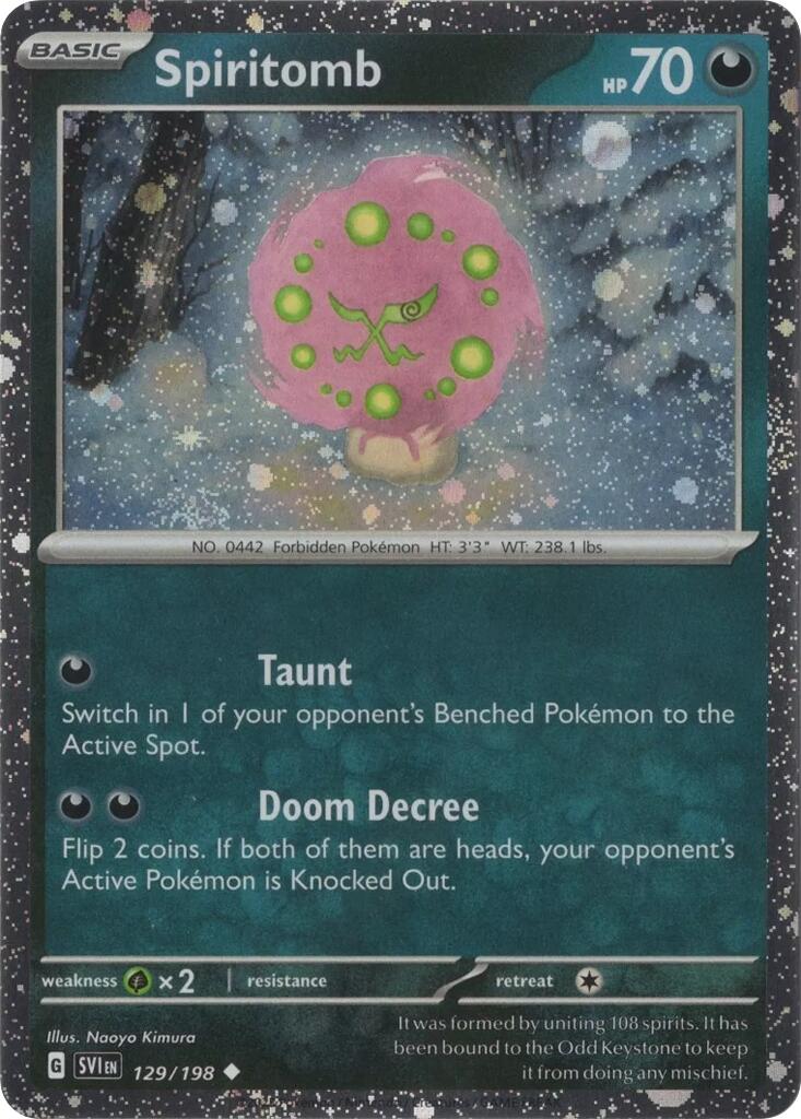 Spiritomb (129/198) (Cosmo Holo) [Scarlet & Violet: Black Star Promos] | Mega City Incorporated