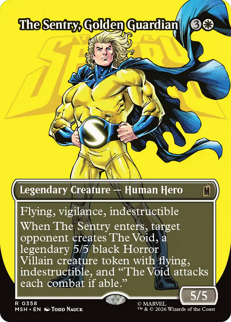 The Sentry, Golden Guardian (Borderless) [Marvel Super Heroes] | Mega City Incorporated