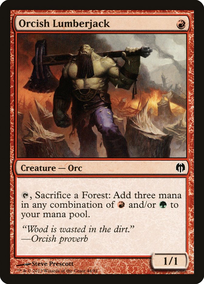 Orcish Lumberjack [Duel Decks: Heroes vs. Monsters] | Mega City Incorporated