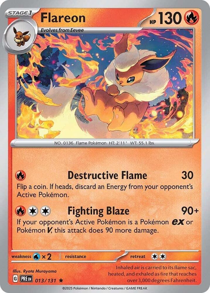 Flareon (013/131) [Scarlet & Violet: Prismatic Evolutions] | Mega City Incorporated