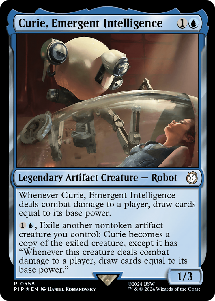 Curie, Emergent Intelligence (Surge Foil) [Fallout] | Mega City Incorporated