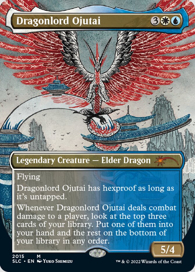 Dragonlord Ojutai (Borderless) [Secret Lair Countdown Kit] | Mega City Incorporated