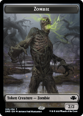 Zombie // Elemental Double-Sided Token [Dominaria Remastered Tokens] | Mega City Incorporated
