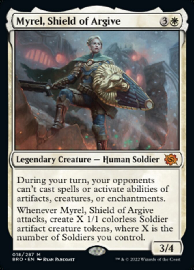 Myrel, Shield of Argive (Promo Pack) [The Brothers' War Promos] | Mega City Incorporated