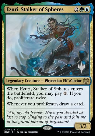 Ezuri, Stalker of Spheres (Promo Pack) [Phyrexia: All Will Be One Promos] | Mega City Incorporated