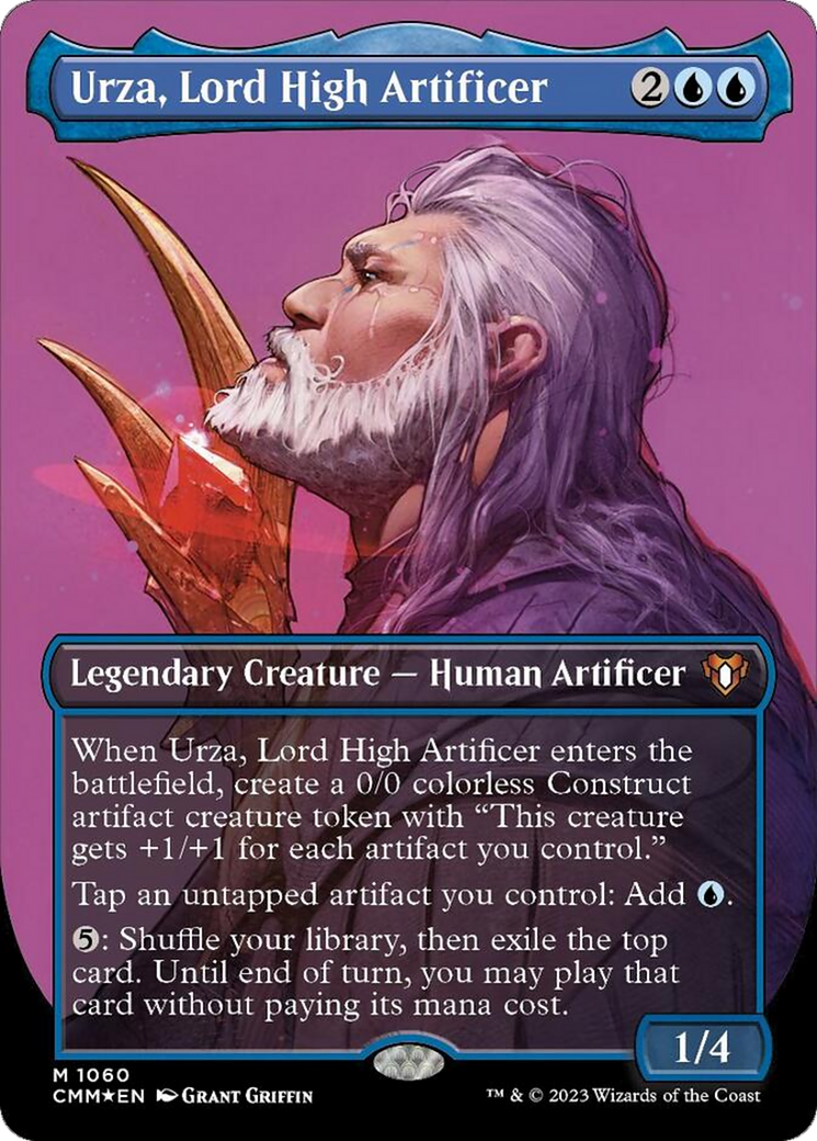 Urza, Lord High Artificer (Borderless Textured Foil Frame Break) [Commander Masters] | Mega City Incorporated