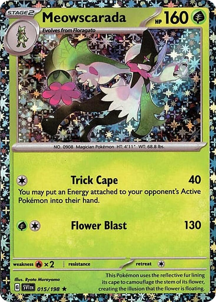 Meowscarada (015/198) (Sparkle Holo) [Miscellaneous Cards] | Mega City Incorporated