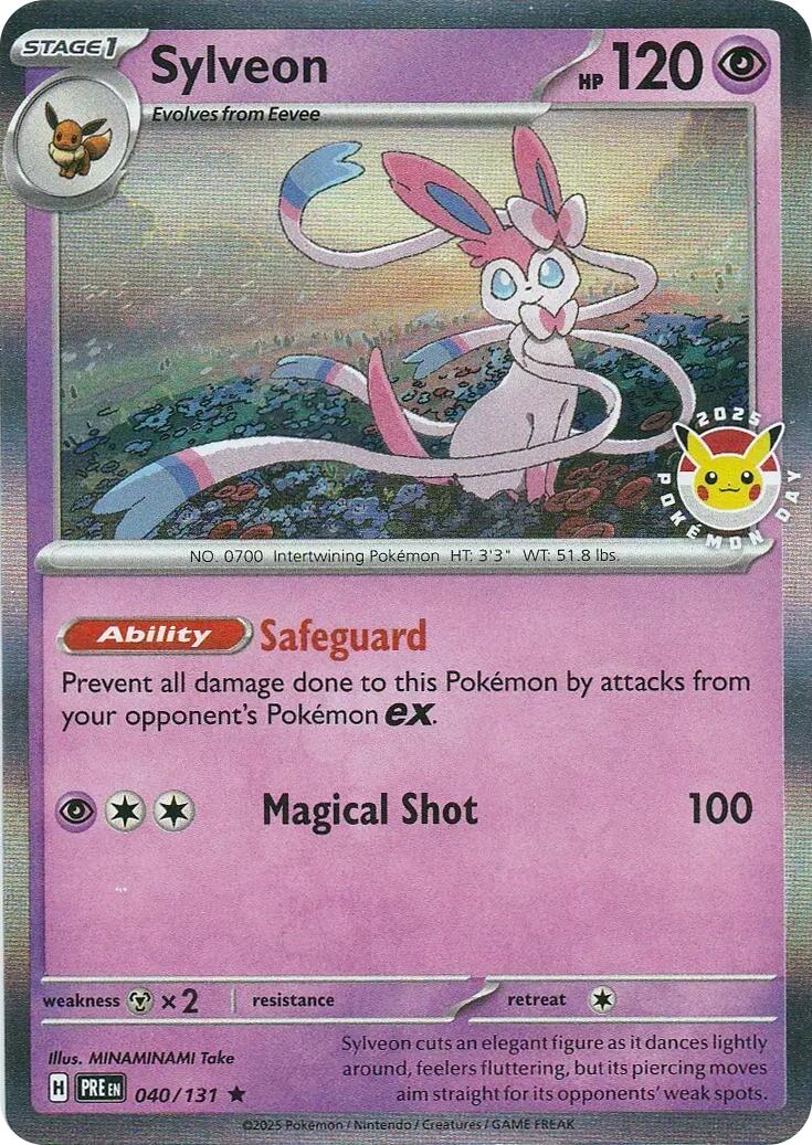 Sylveon (040/131) (Pokemon Day) [Scarlet & Violet: Prismatic Evolutions] | Mega City Incorporated
