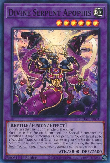 Divine Serpent Apophis [MZTM-EN004] Super Rare | Mega City Incorporated
