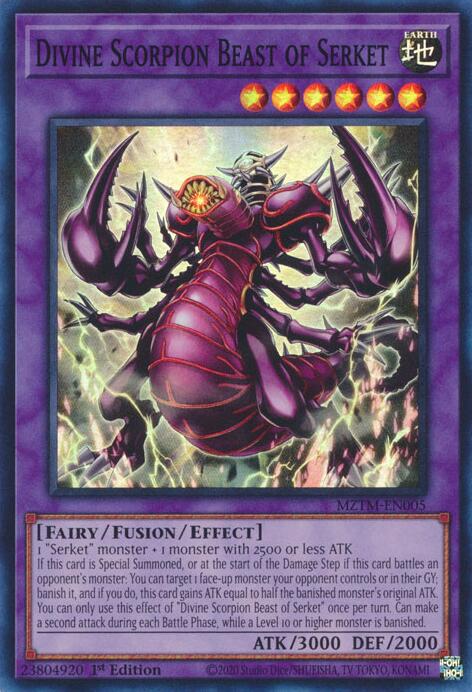Divine Scorpion Beast of Serket [MZTM-EN005] Super Rare | Mega City Incorporated