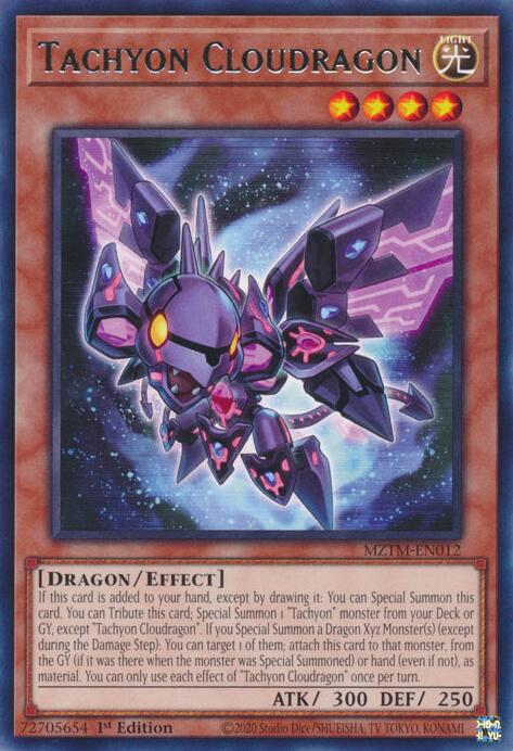 Tachyon Cloudragon [MZTM-EN012] Rare | Mega City Incorporated