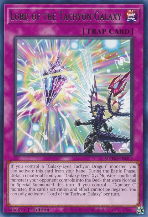 Lord of the Tachyon Galaxy [MZTM-EN017] Rare | Mega City Incorporated