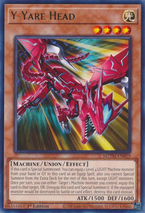Y-Yare Head [MZTM-EN019] Rare | Mega City Incorporated
