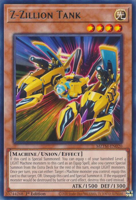 Z-Zillion Tank [MZTM-EN020] Rare | Mega City Incorporated