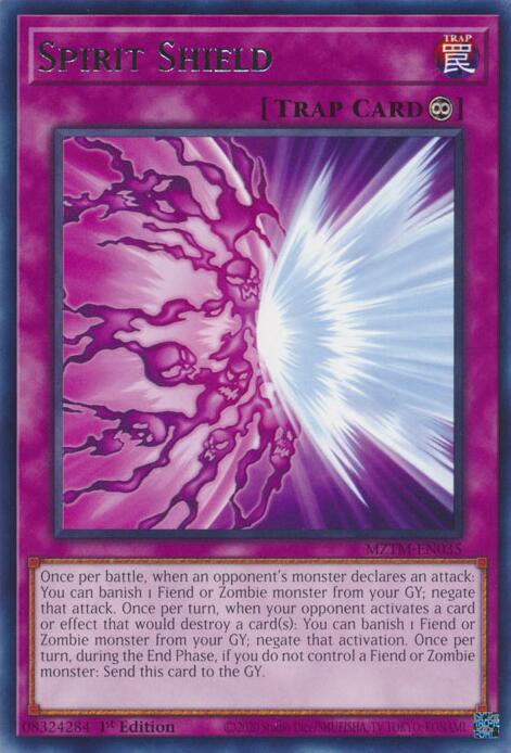 Spirit Shield [MZTM-EN035] Rare | Mega City Incorporated