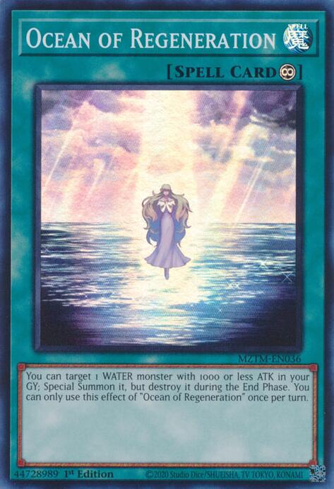 Ocean of Regeneration [MZTM-EN036] Super Rare | Mega City Incorporated