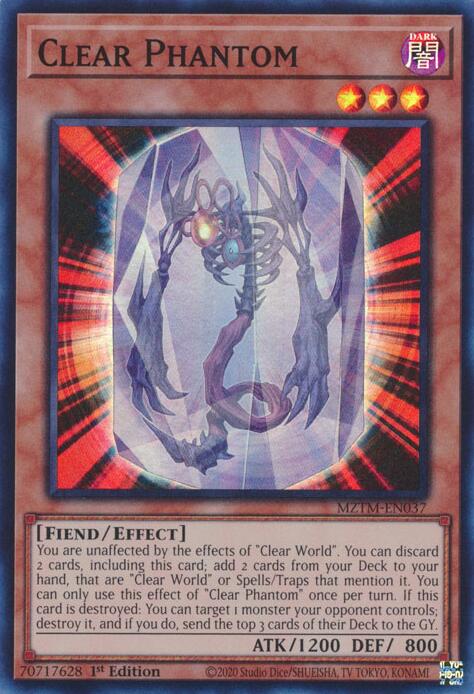 Clear Phantom [MZTM-EN037] Super Rare | Mega City Incorporated