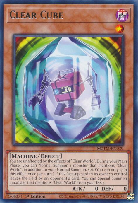 Clear Cube [MZTM-EN039] Rare | Mega City Incorporated