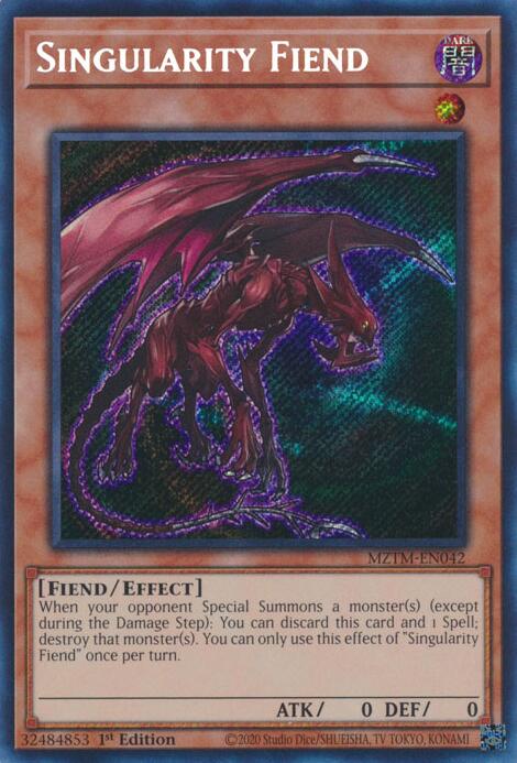 Singularity Fiend [MZTM-EN042] Secret Rare | Mega City Incorporated