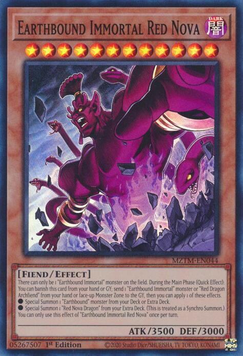 Earthbound Immortal Red Nova [MZTM-EN044] Super Rare | Mega City Incorporated