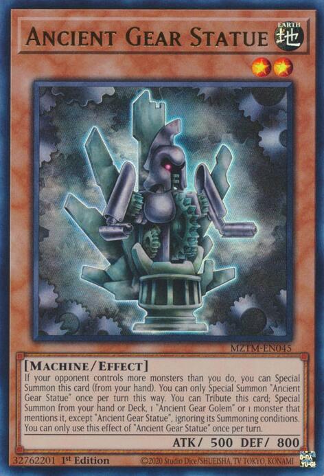 Ancient Gear Statue [MZTM-EN045] Ultra Rare | Mega City Incorporated