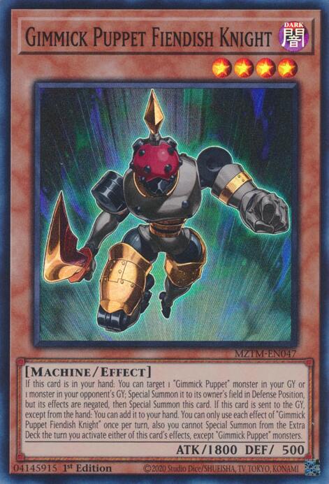 Gimmick Puppet Fiendish Knight [MZTM-EN047] Super Rare | Mega City Incorporated