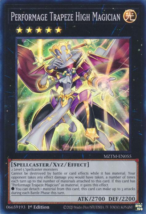 Performage Trapeze High Magician [MZTM-EN055] Super Rare | Mega City Incorporated