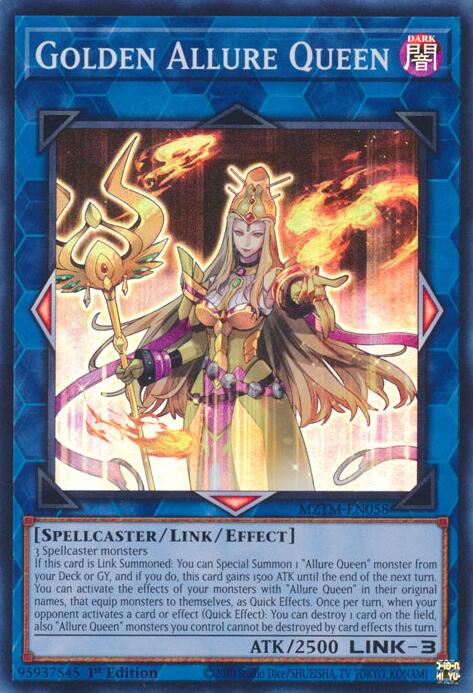 Golden Allure Queen [MZTM-EN058] Super Rare | Mega City Incorporated