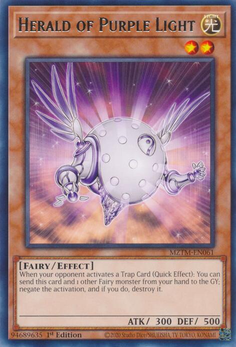 Herald of Purple Light [MZTM-EN061] Rare | Mega City Incorporated