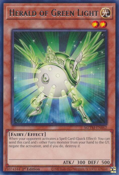 Herald of Green Light [MZTM-EN062] Rare | Mega City Incorporated