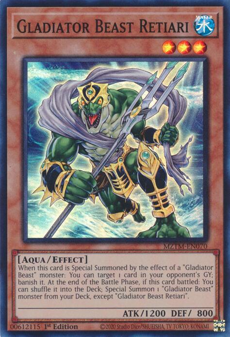 Gladiator Beast Retiari [MZTM-EN070] Super Rare | Mega City Incorporated