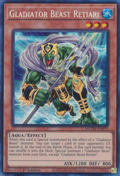 Gladiator Beast Retiari (Collector's Rare) [MZTM-EN070] Collector's Rare | Mega City Incorporated