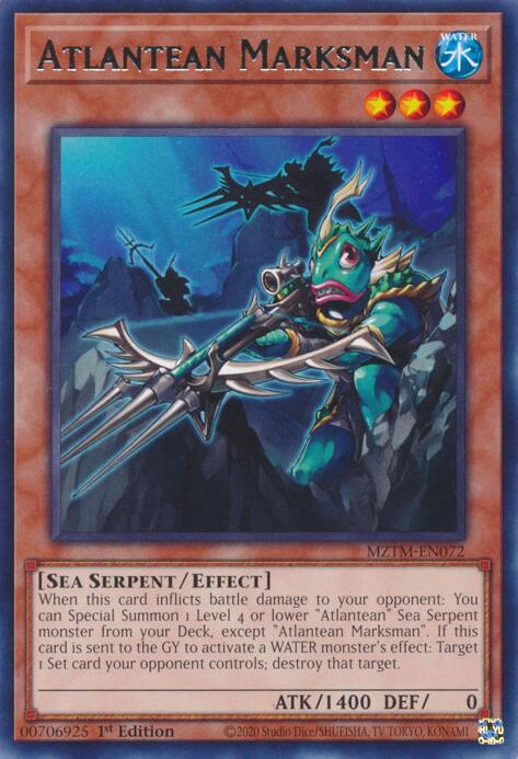 Atlantean Marksman [MZTM-EN072] Rare | Mega City Incorporated