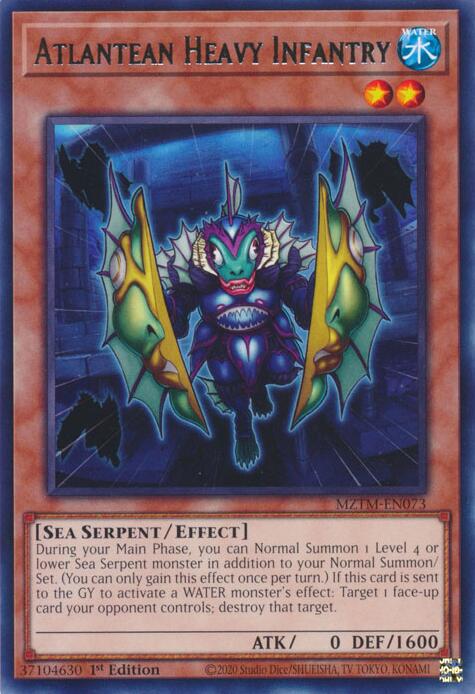 Atlantean Heavy Infantry [MZTM-EN073] Rare | Mega City Incorporated