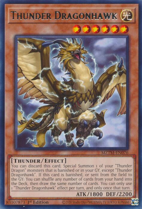 Thunder Dragonhawk [MZTM-EN076] Rare | Mega City Incorporated